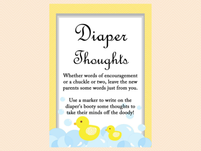 diaper thoughts, Yellow Rubber Duck Baby Shower Game Pack, Printables, Duck Theme, Rubber Duck Baby Shower Game Printables, Gender Neutral, Yellow, TLC35