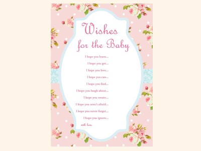 wishes-for-baby-card-shabby-chic-floral-pink-baby-shower-games-pack-printable-instant-download-tlc43-vintage-rose-antique-rose