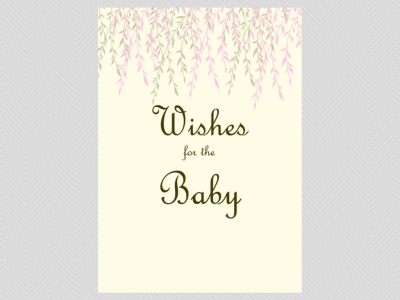 wishes for the baby, Willow Tree Baby Shower Games Printables, download, Unique Baby Shower Games, Baby Shower Activities TLC12