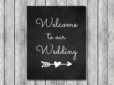 chalkboard-wedding-signage-welcome-to-our-wedding