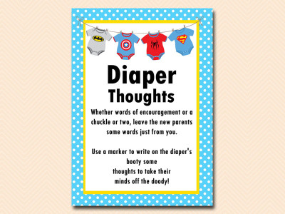 diaper-thoughts Superhero Baby Shower