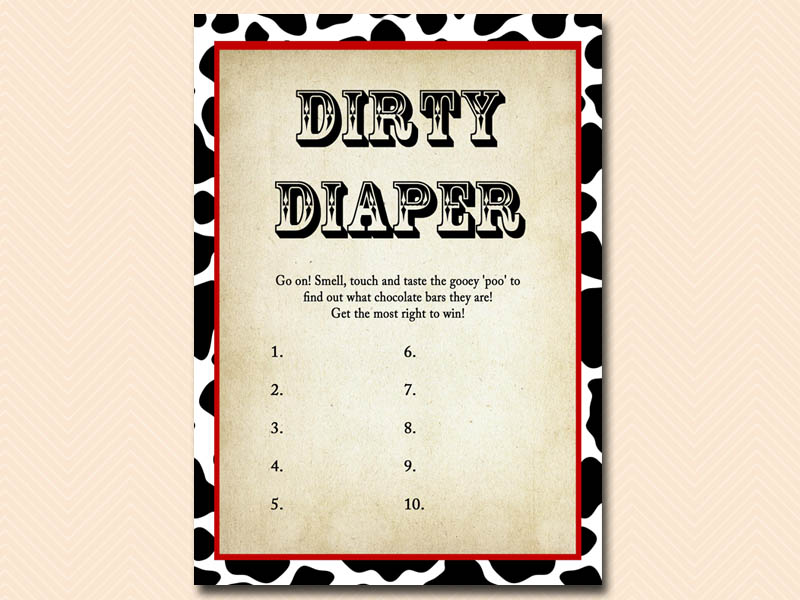 Cowboy, Animal Baby Shower Game Pack - Magical Printable