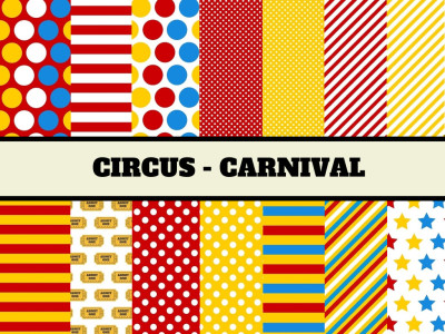 Circus Digital Paper