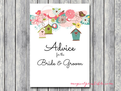 advice-for-bride-and-groom-sign