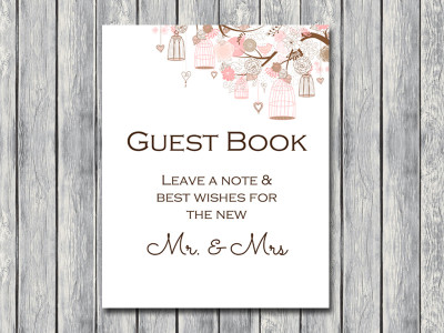 guestbook for wedding sign