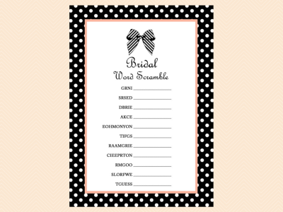 advice for couple sign, Black and White Ribbon Bridal Shower Games Printable Pack, Black &