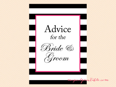 advice-for-the-bride-and-groom-sign