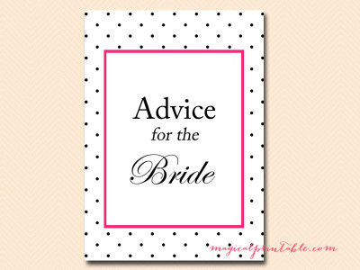 advice-for-the-bride-sign