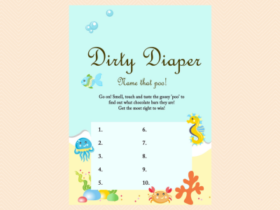 dirty diaper game,