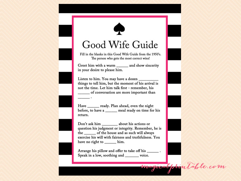 Kate Spade Inspired Bridal Shower Games - Magical Printable
