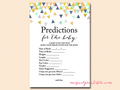 predictions for the baby