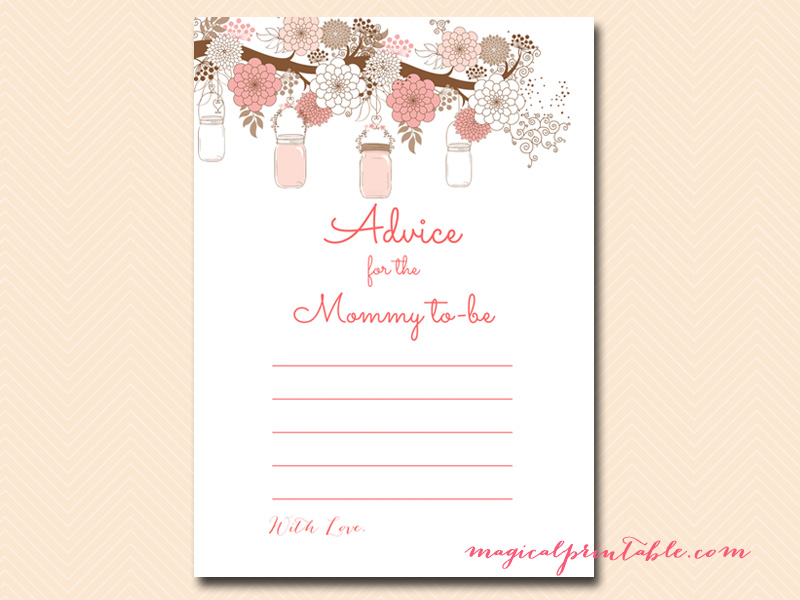 Mason Jars Baby Shower Game Pack - Magical Printable