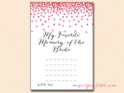favorite-memory-of-bride-card