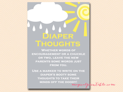 diaper-thoughts You are my Sunshine Baby Shower Game Pack