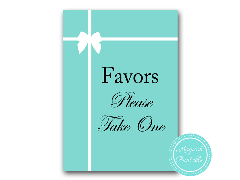 Tiffany Baby Shower Game Pack - Magical Printable
