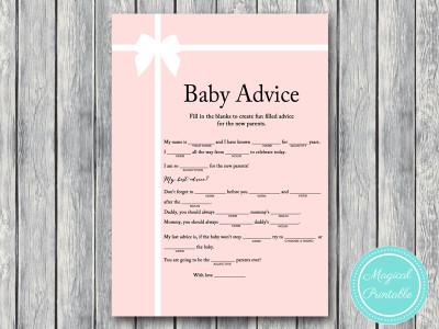 mad libs baby shower
