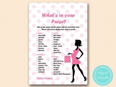 whats-in-your-purse baby shower game