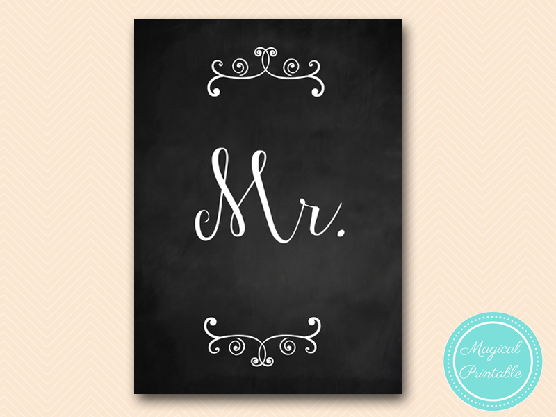 Chalkboard Decoration Sign - Magical Printable