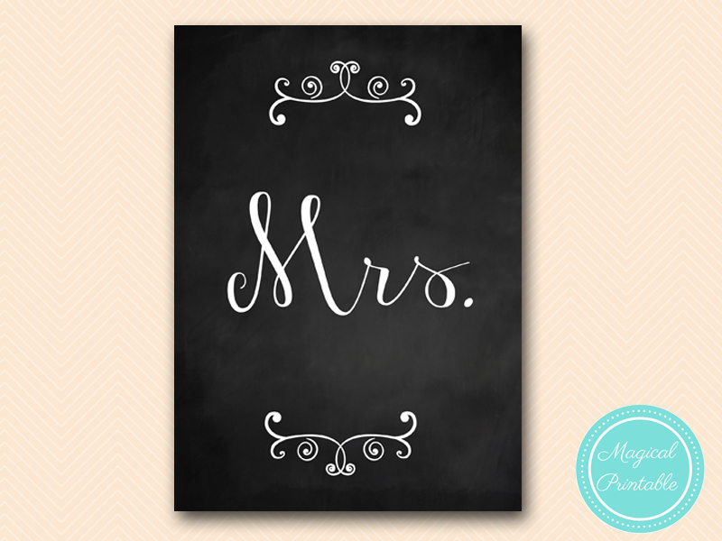 Chalkboard Decoration Sign - Magical Printable