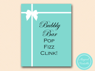 bubbly bar sign-tiffany-bridal-shower