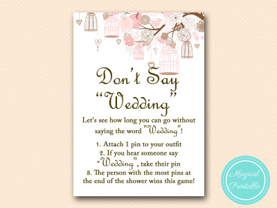 dont-say-wedding game