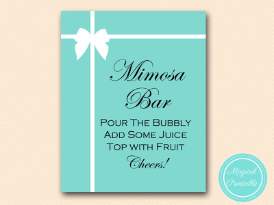 sign mimosa bar signtiffany-bridal-shower