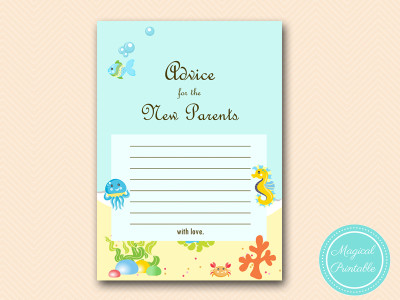 advice for new parents baby shower cards