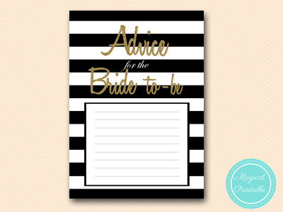 advice for the bride bridal shower