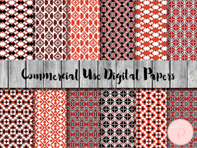 dp48 Folk Style Digital Paper, Bohemian Digital Papers, Tribal digital Papers, Commercial Use