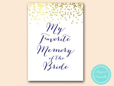 favorite-memory-of-bride-sign
