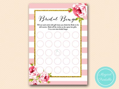 BS11-bingo-bridal-gift-items-pink-floral-bridal-shower-games