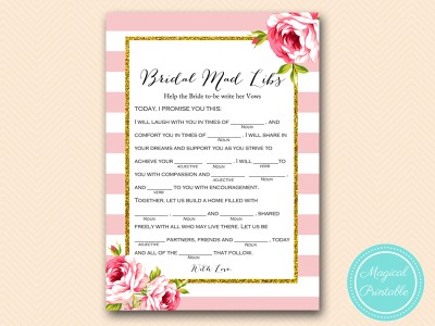 BS11-mad-libs-Vows-version-pink-floral-bridal-shower-games
