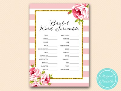 BS11-scramble-brdal-words-pink-floral-bridal-shower-games