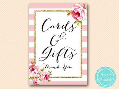 BS11-sign-cards-gifts-5x7-pink-floral-bridal-shower-games