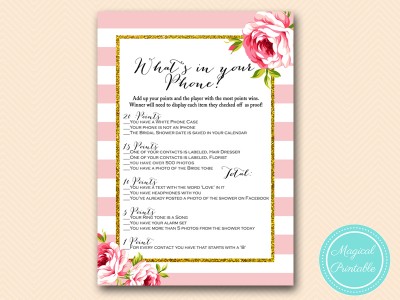 BS11-whats-in-your-phone-pink-floral-bridal-shower-games