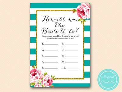 BS13-how-old-WERE-THEY-floral-teal-stripes-bridal-showeR
