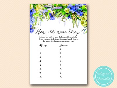 BS175-how-old-were-they-blue-floral-bridal-shower-games