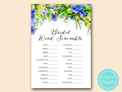 BS175-scramble-bridal-words-blue-floral-bridal-shower-games
