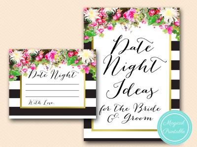 BS176-date-night-idea-sign-pink-floral-bridal-shower-games
