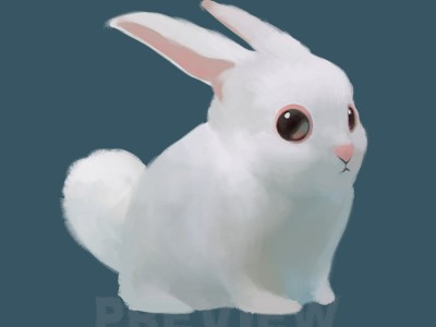 Rabbit Clipart, White Rabbit Clipart, Easter Bunny Clipart