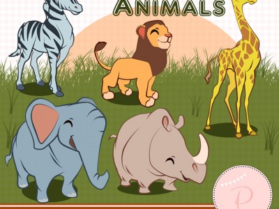 Safari Animals Clipart
