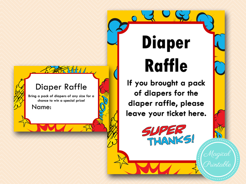Superhero Baby Shower Game - Magical Printable