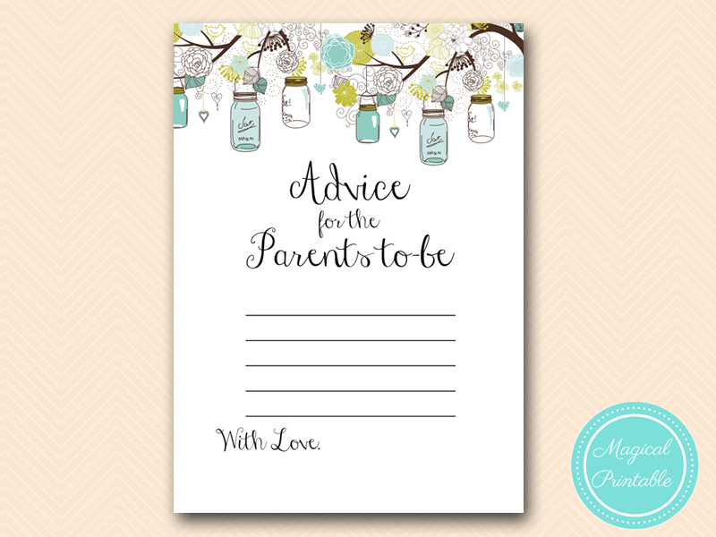 Mason Jars Baby Shower Game Package Magical Printable