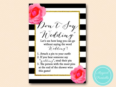 dont say wedding steal a pin game