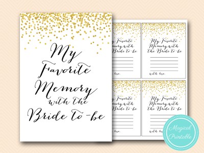 favorite-memory-with-bride-sign bridal shower bs46