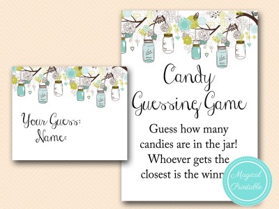 how-many-candy-guessing-game-sign-rustic-teal-mason-jar-baby-shower-game