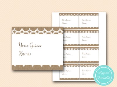 how-many-cards-rustic-burlap-lace-bridal-shower-game-shabby-bs173