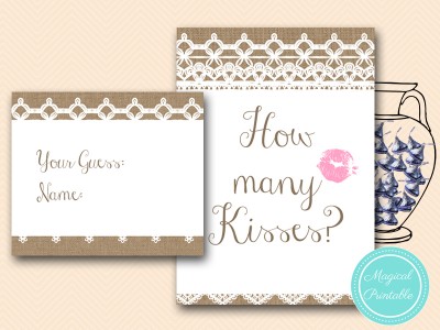 how-many-kisses-sign-rustic-burlap-lace-bridal-shower-game-shabby-bs173