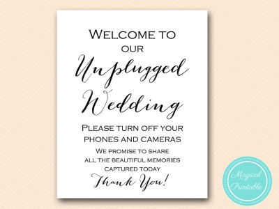 sign-unplugged-wedding--memories-shared-sn38-8x10 wedding signage