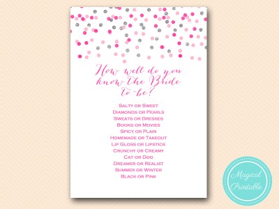 BS179-how-well-do-you-know-the-bride-Pink-silver-confetti-bridal-shower-games